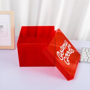 15x15x15cm Acrylic Storage Box Showcase With Secure Lid For Events Gifts