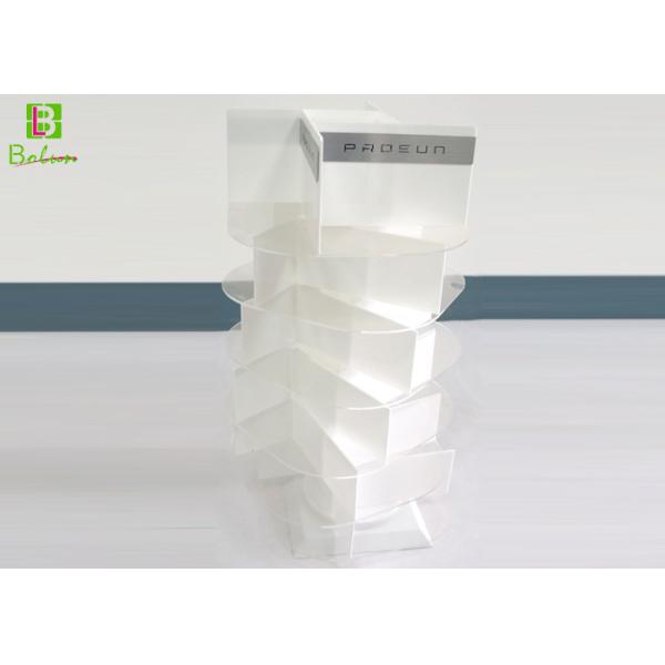 Quality Rotating Acrylic POS Display 6 Layers , POP Acrylic Cosmetic Display Racks wholesale