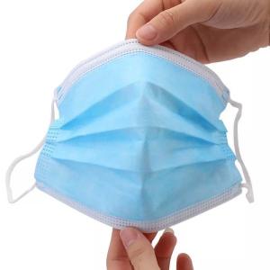 China Disposable Nose Clip 3 Ply Disposable Face Mask on sale