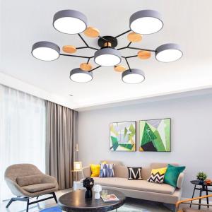 Ceiling chandelier LED lamp bedroom wooden ceiling lamp dining room chandelier