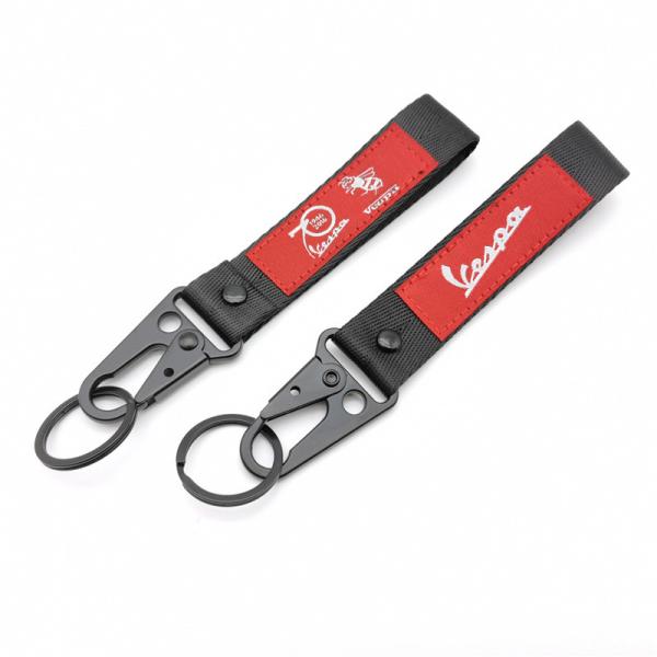 Quality Vintage Vespa-Inspired Key Lanyard | Customizable Red-Black Badge | Premium Metal Clasps & Timeless Appeal​ wholesale