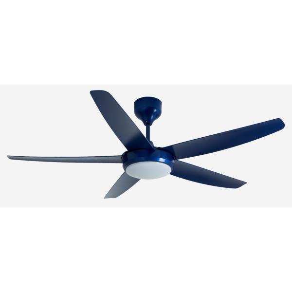 Blue 56 Inch Modern DC Motor Ceiling Fan remote control With Light
