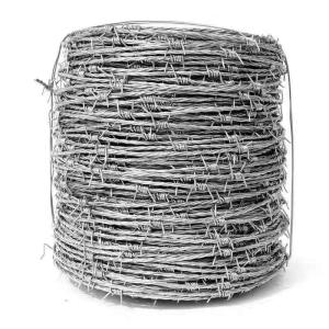 Rope Mesh Electro Galvanized Barbed Wire 50 KG Per Roll for Protection 20-500m