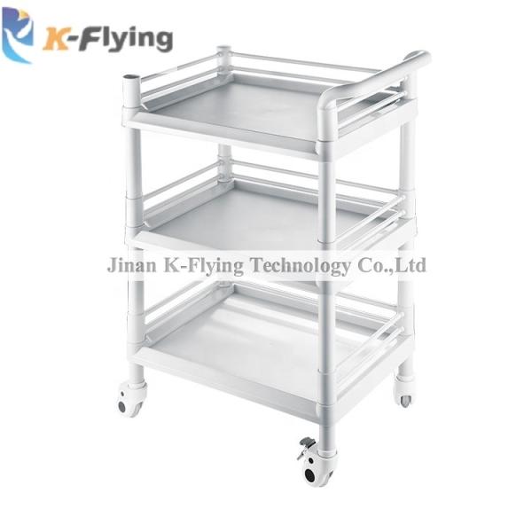 Quality Three Layer Hospital Instrument Trolley Diagonal Brake wholesale