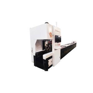 Horizontal Aluminum Tube Cutting Machine For Movable Front Chuck Laser Cutter