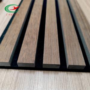 Tasteless Ceiling Sound Absorbing Wood Panels Mildewproof Nontoxic