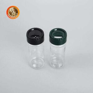 Screw Cap Plastic Spice Bottles Empty Pepper Seasoning Plastic Shaker Jars
