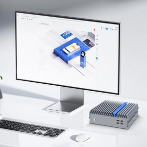 Barebone Desktop Fanless Industrial PC I3 I5 I7 With Dual Network