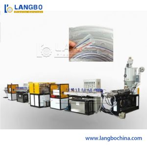 China PVC UPVC PE HDPE Snakeskin Pipe Clear Hose Transparent Soft Pressure Plastic Water Fiber Reinforced Garden Braided Hose Pipe Production Line Making Machine on sale