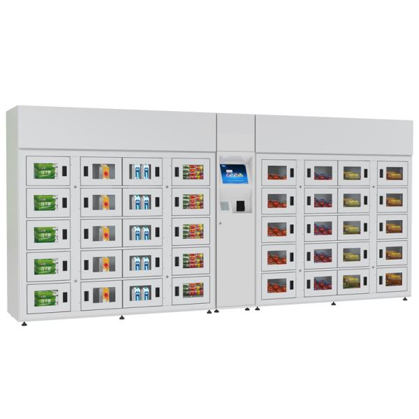 Food Fresh Refrigerated Chilled Locker 15inch Touch Screen Keep Freezer Smart