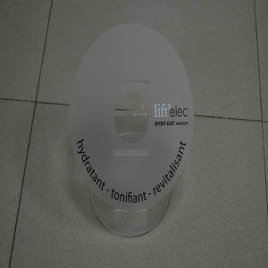 Perspex Promotional display - Silk screen / scrub