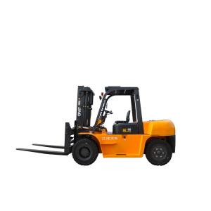 China Large Capacity 7 Ton JAC Diesel Forklift Truck Small Turning Radius CE Certification on sale