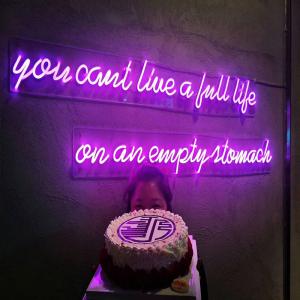 Hot Selling Waterproof Open Neon Sign Gas Bar Pink Acrylic Led Neon Light