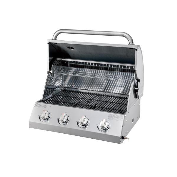 Quality Factory price kitchen bbq insert 4 burners gas bbq grill with heat monitoring wholesale