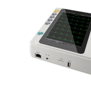 6-Channel EKG Machine 7" Color LCD 1850mAh Battery For Optimal Performance
