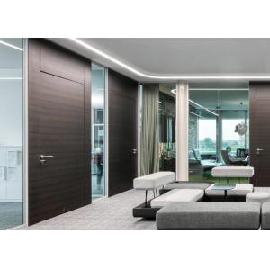 Silent Room Glazed Wall Partition Customized Size Design Reduces Noise And