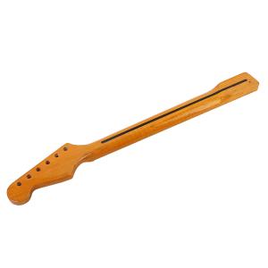21 Fret Flame Maple Fender Stratocaster Guitar Neck Replacement Abalone Shell
