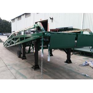 4 Legs Container / Truck Mobile Yard Loading Ramp 10 Ton With Hydraulic System