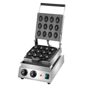 Stainless Steel Commercial Waffle Baker With Non Stick Coating 1.8KW Constant