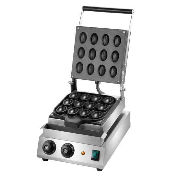 Stainless Steel Commercial Waffle Baker With Non Stick Coating 1.8KW Constant