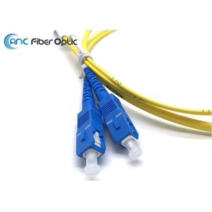 Flat Duplex Optical Fiber Patch Cord LSZH SM OS2 2.0mm LC-SC 1M Easy To Strip