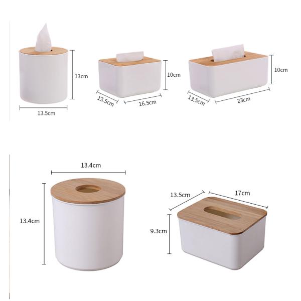 Plastics Car Napkin Box 13.5X13cm Car Dashboard Tissue Holder