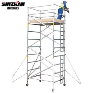 Cheap H FRAME Construction Site Lightweight Aluminum Scaffolding With Clamps for sale