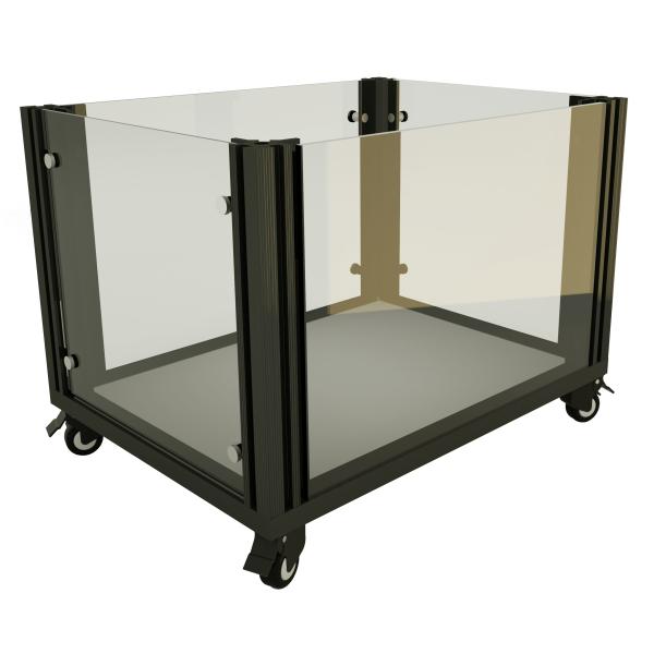 Removable Tray Metal Dog Cage With Latch Locking Mechanism Easy Assembly / 4