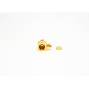 50Ohm Female Right Angle SMPM RF Connector Gold Plated Coaxial Mini SMP