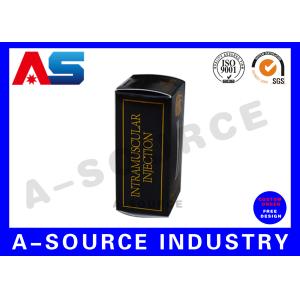 Gold Foil Embossing 10ml Vial Boxes With Pharma Packaging Design For Injection