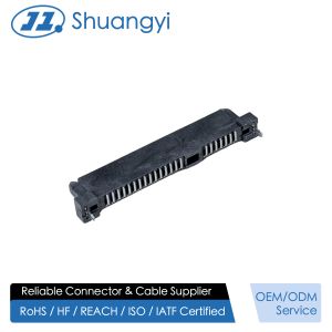 SATA 22P Female Connector | Pin SMT PCB Terminal Connector | G/F Gold-Plated Electrical Signal Female Connector for Server, Automotive, Wire Cable Applications