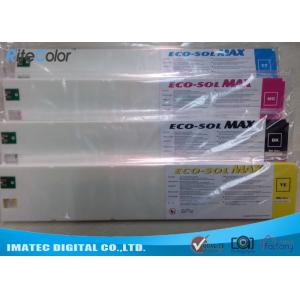 Odorless Wide Format Inks , 440ML Eco Sol Max Ink Cartridges With Chips