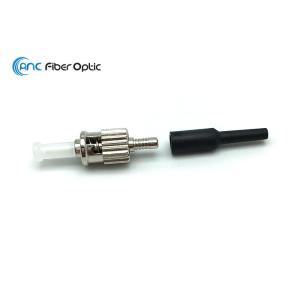 ST Fiber Patch Cord Connector Multimode / Singlemode Zinc Alloy For 0.9mm Cable
