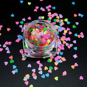 Art Body Function Neon Polyester Glitter Mixed Shape Glitter Neon Glow Uv