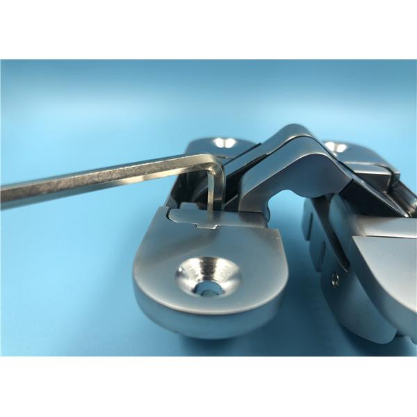 Flexible 3d Adjustable Door Hinges , Invisible Hinges For Cabinet Doors