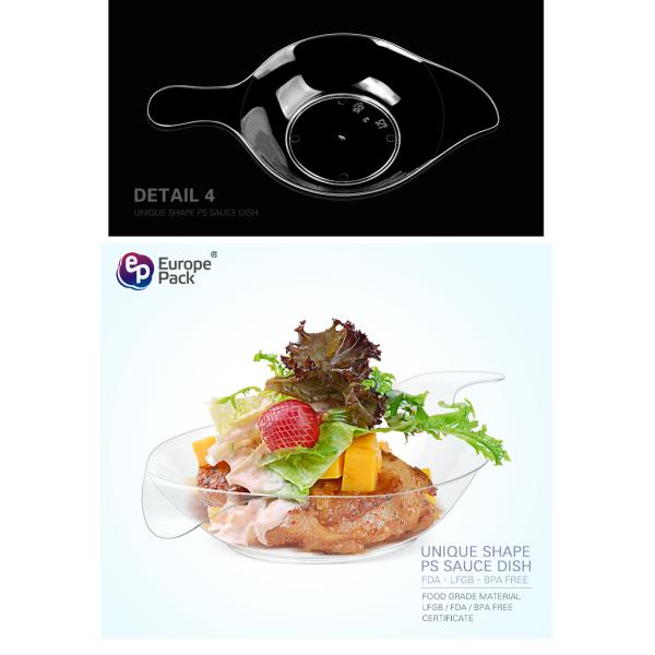 Fashionable popular PS food grade sushi tray plate disposable lunch tray with plastic material