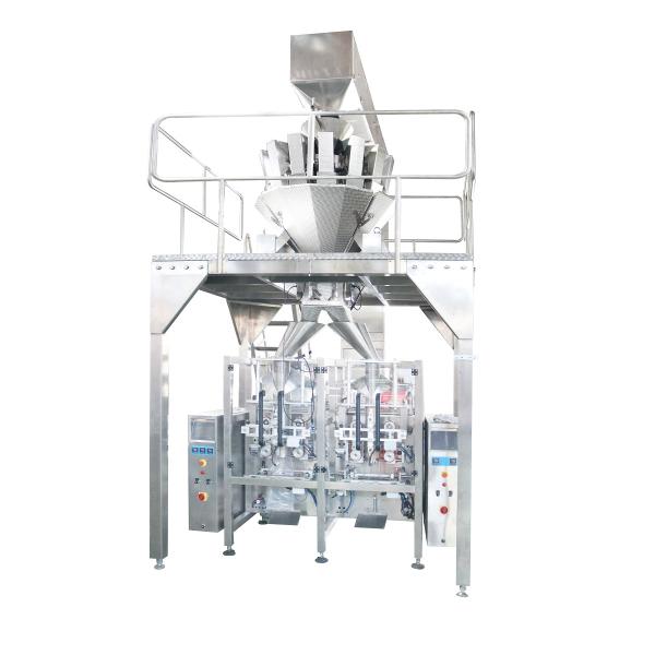 Plastic Bag Granule Packing Machine , PLC Control Auto Weighing Packing Machine