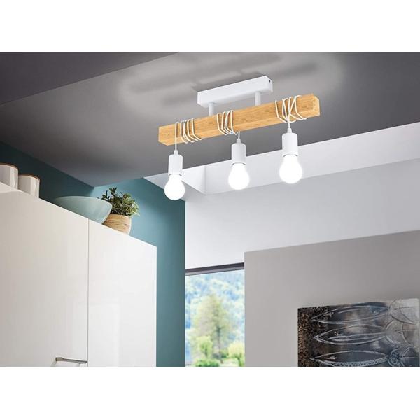 Creative Wood Chandelier Retro Industrial Style Solid Wood Primary Color Restaurant Lamp(WH-VP-213)