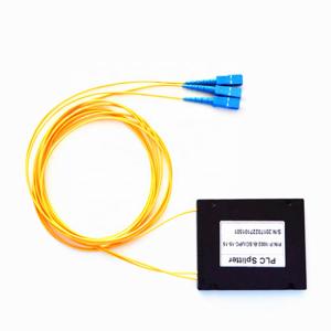 1x2 Type PLC Optical Splitter With SC / APC Connector , 0.9mm 2 Way Fiber