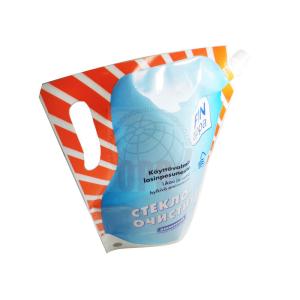 4L Detergent Biodegradable Stand Up Pouches Big Size With Spout And Handle