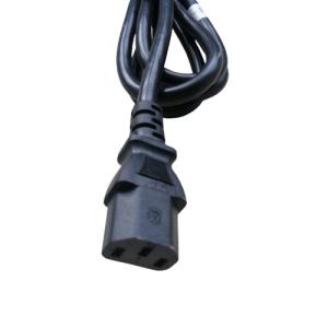 1.8m 2pin PVC Black American Plug Cable AC Power Extension Cord for Home