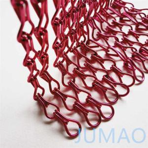 Curved Hall Metal Chain Link Curtains Fly Screens Custom