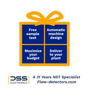 Portable eddy current flaw detector Shaft pin crack and heat treatment