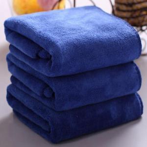 Cheap Lint Free Microfiber Navy Blue Towels Organic Bath Towels For Yoga Shower for sale