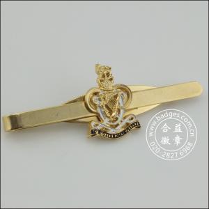 Cheap Tie clip badge gold stamping process tie clip ld05 for sale