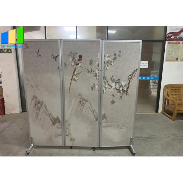 Quality Wood Movable Divider With Wheels Folding Partition Singapore Movable Partition Walls On Wheels For Restaurant wholesale