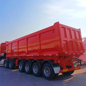 12 Tire 3-Axle JOST E100 Dump Semi-Trailer with 6mm Side Wall Thickness and Two