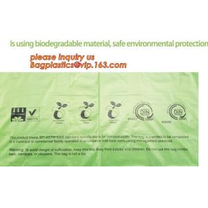 100% biodegradable disposable compostable garbage bag, biodegradable kitchen bin
