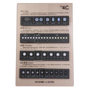 Handmade Diamond 4c Chart For Diamond ' Color / Clarity / Shape Easy To Use