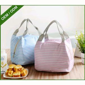 Square Canvas Soft Sided Lunch Cooler Insulated 18*15*14cm To Keep Cool / Warm